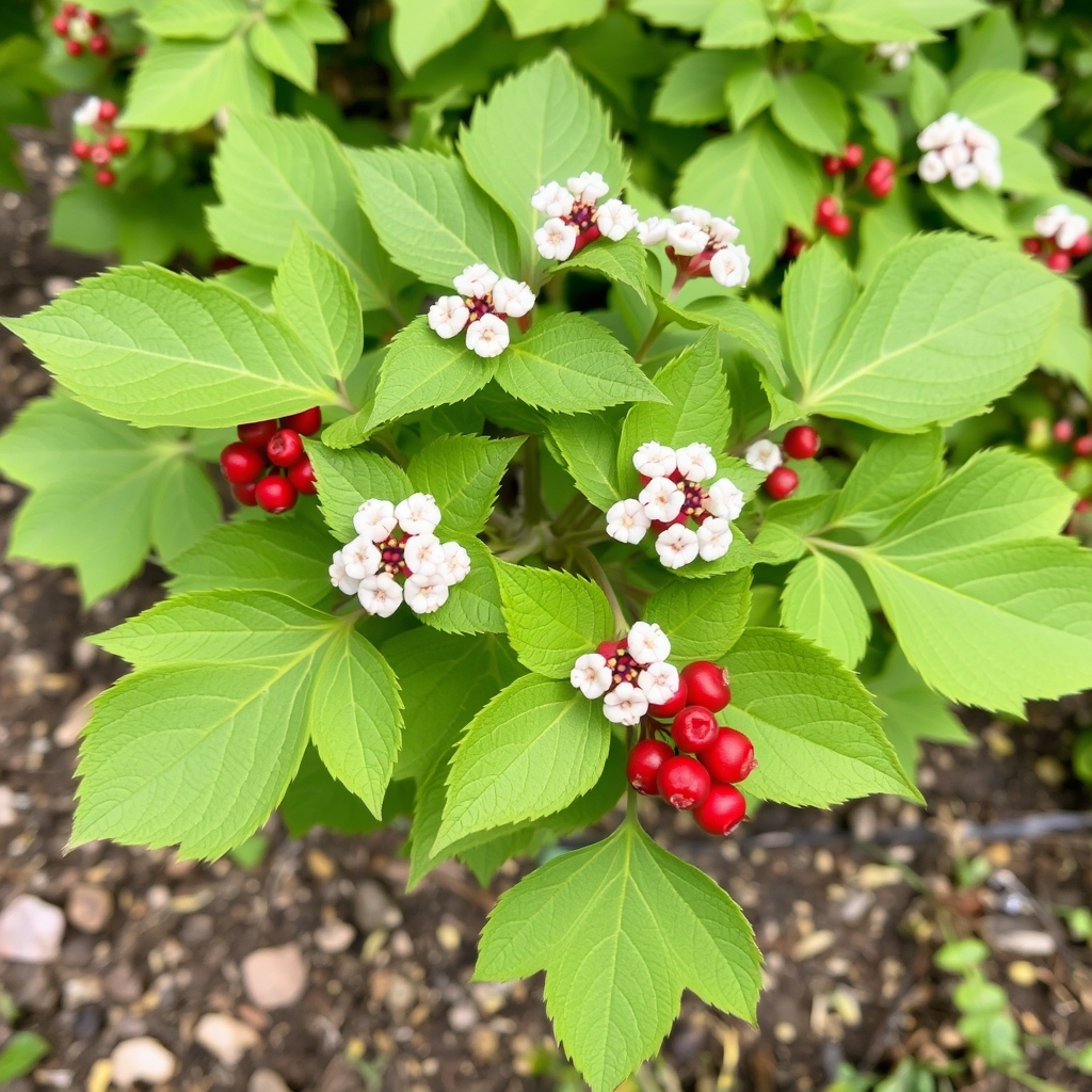 Viburnum opulus Guelder Rose, European Cranberry