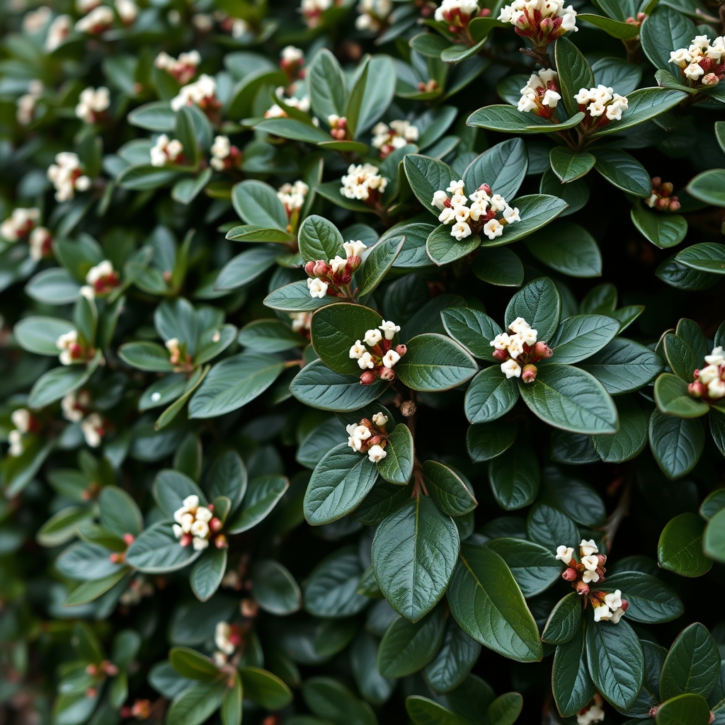Viburnum tinus Eve Price hedge