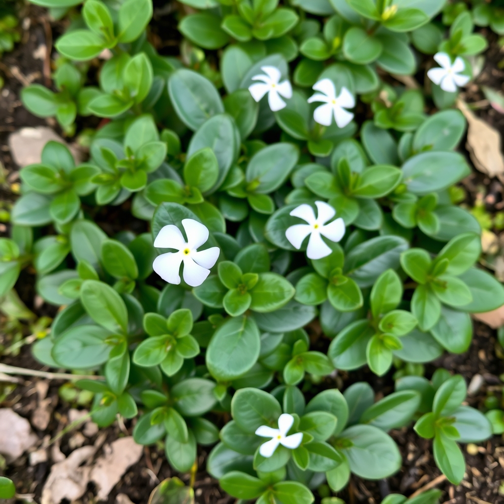 Vinca minor 'Alba'