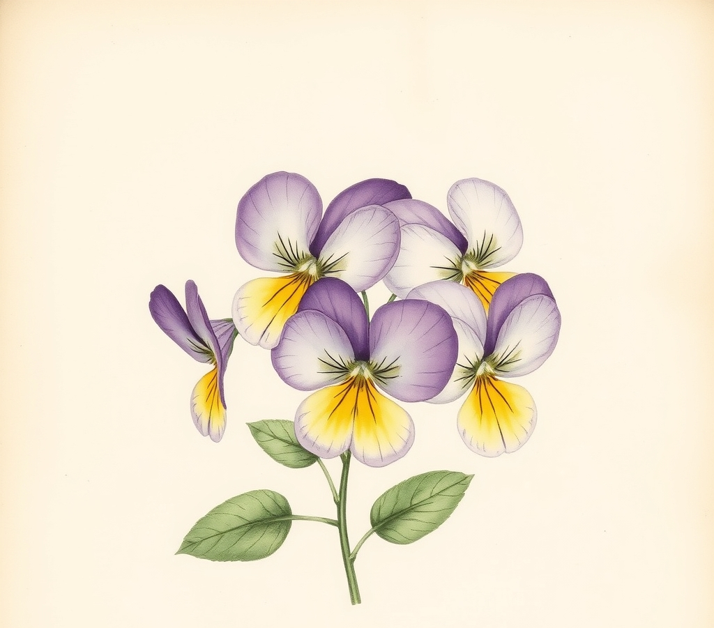 Viola 'Teardrops Mix'