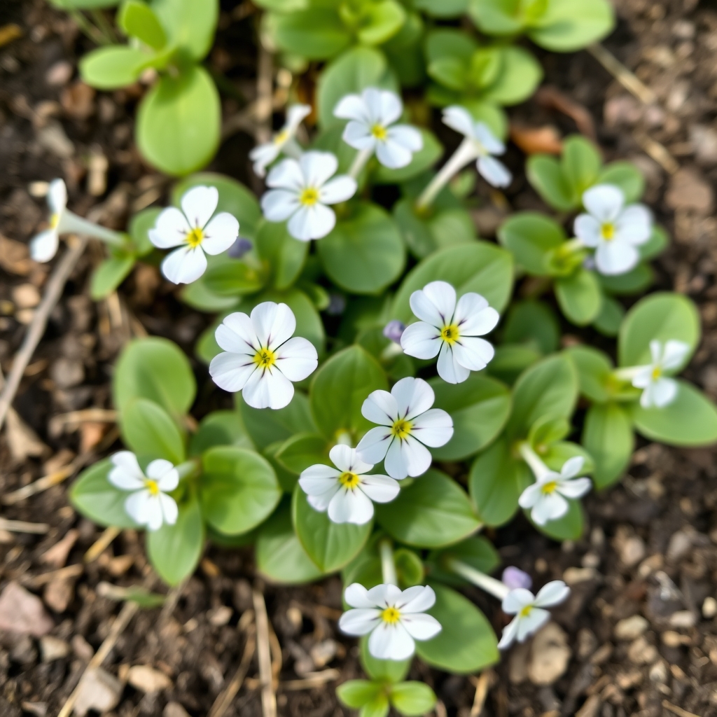 Winter Flowering Viola Rocky White