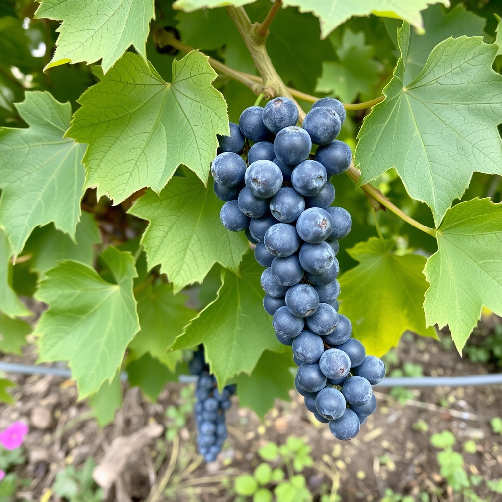 Vitis labrusca Concord Fox Grapevine (dark blue)