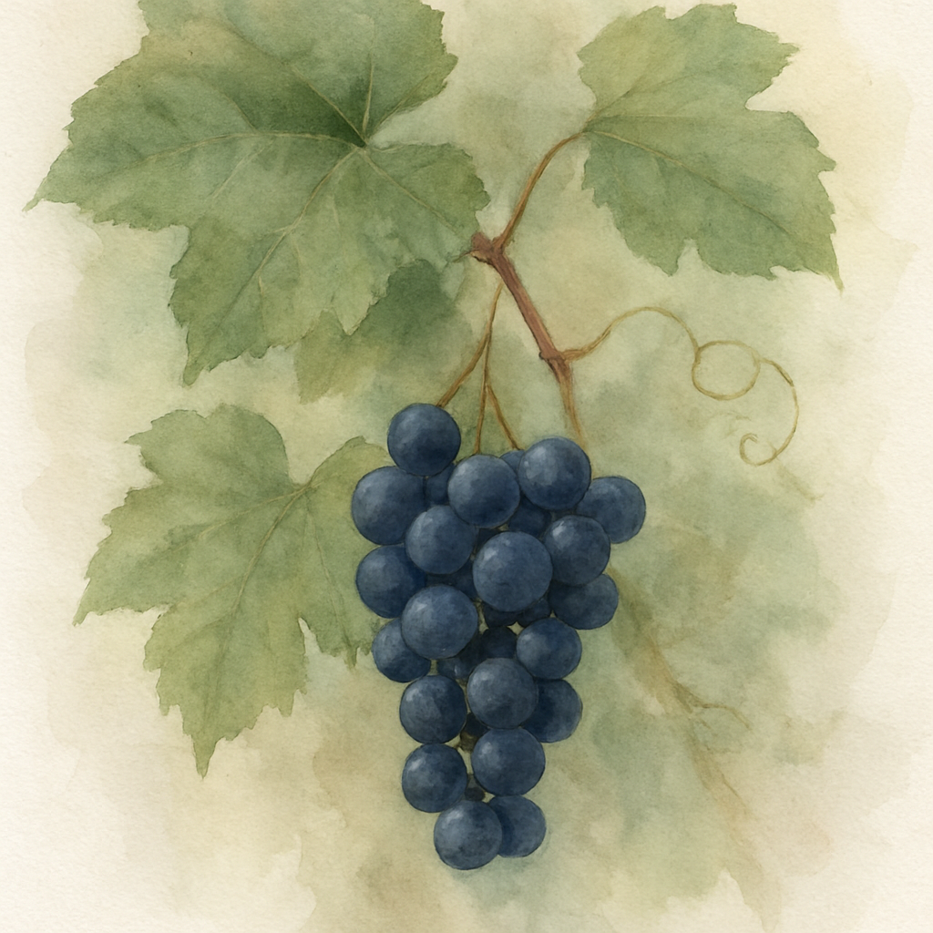 Vitis labrusca Concord Fox Grapevine (dark blue)