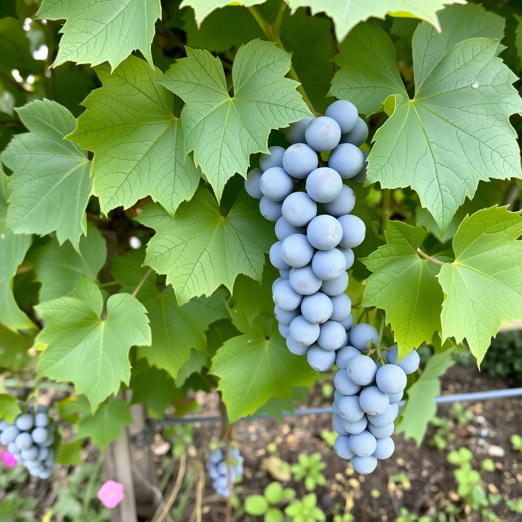 Vitis labrusca Isabella Strawberry Grape (light blue)