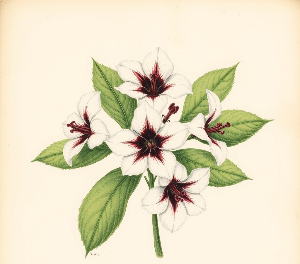 Weigela florida 'Black and White'
