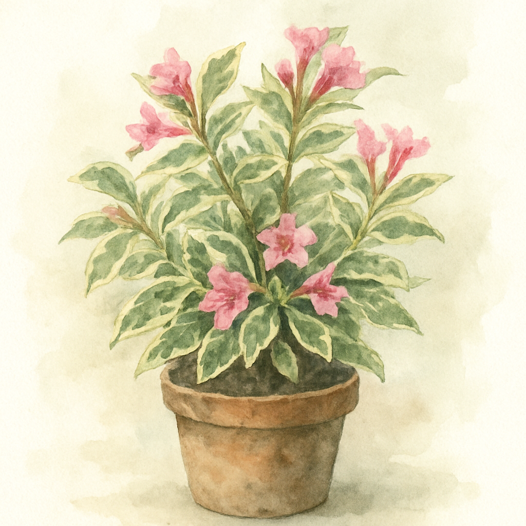 Weigela Florida Variegata Potted Shrubs 12/20in 30/