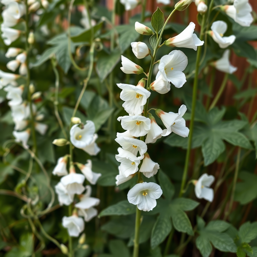 White Ensign Sweet Pea Plants