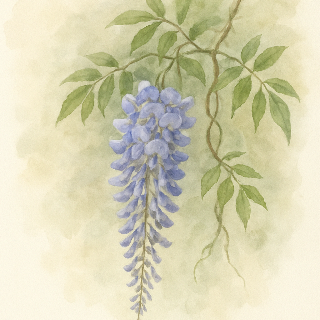 Wisteria macrostachya 'Blue Moon'