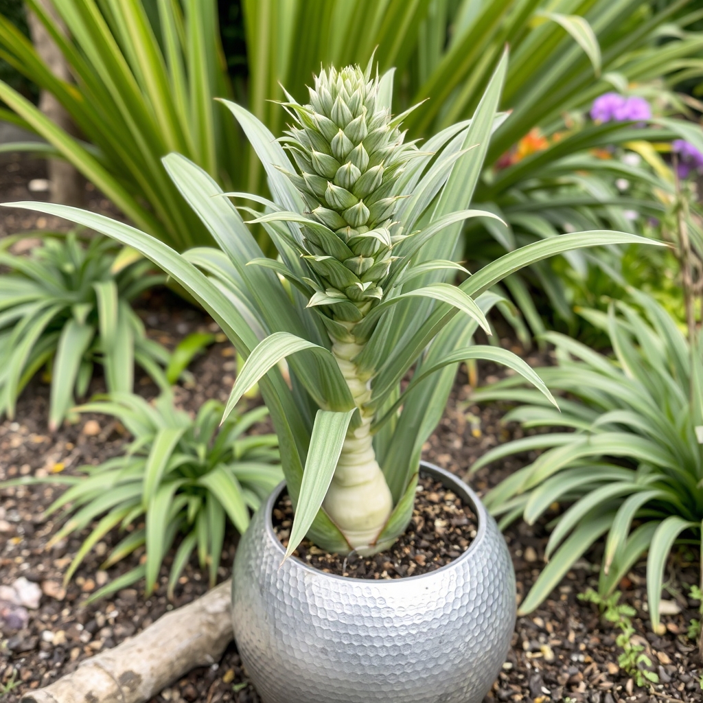 Yucca elephantipes HydroCare in Opus Hammered Globe Silver