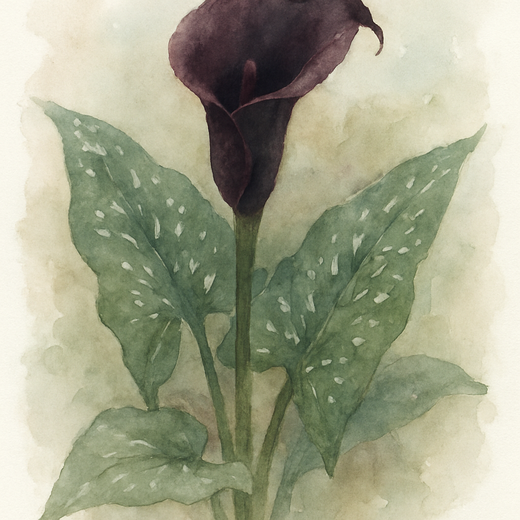 Calla Zantedeschia Black