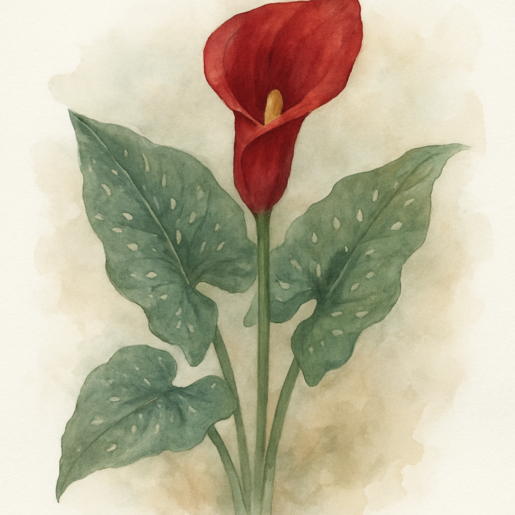 Calla Zantedeschia Red